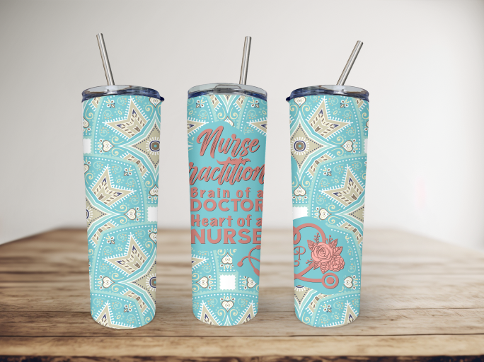 Nurse Practitioner 20 Ounce Stainless Steel Tumbler, Great Nurse Gift! Gift!